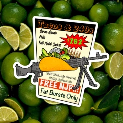 Mission Essential Gear Goods Tacos And 240s Sticker