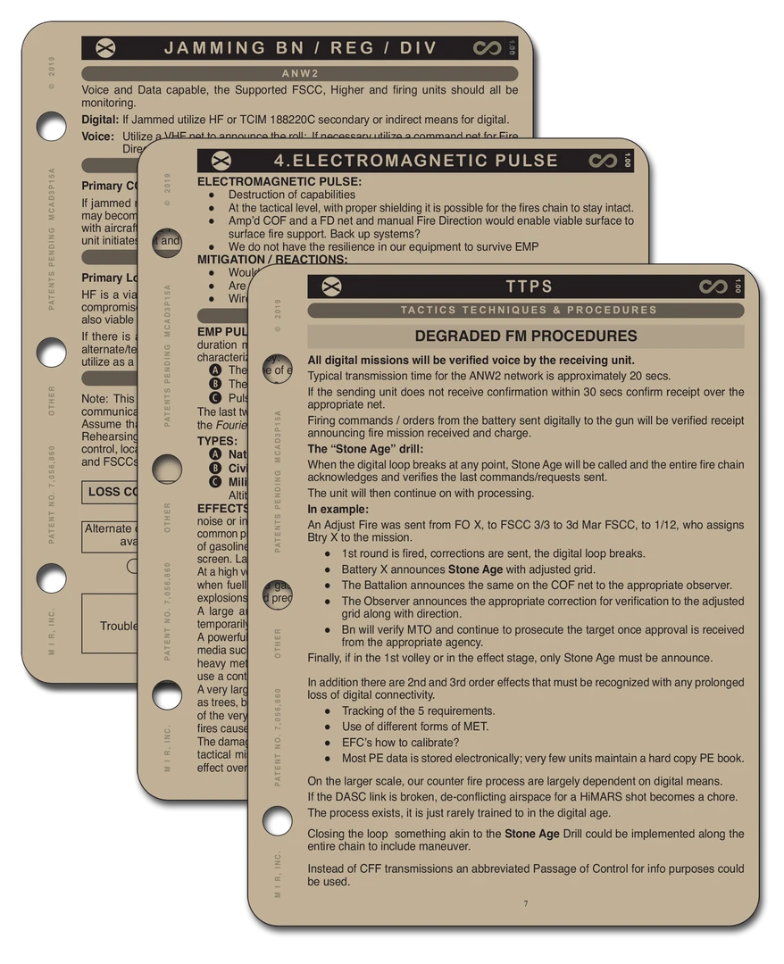 Mission Information Resources, Inc ARTILLERY-D3 DEGRADED OPERATIONS 4 Mission Information Resources, Inc ARTILLERY-D3 DEGRADED OPERATIONS