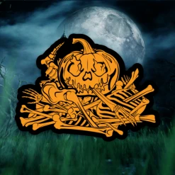 Mission Essential Gear Orange Jack-O-Lantern Sticker Goods