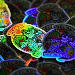 Mission Essential Gear Goods Relax We All Die Sticker