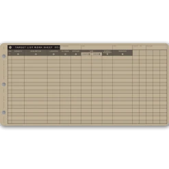 Mission Information Resources, Inc Tactical Target List/Scheduling Worksheet Z-Fold