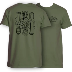 Heavily Suppressed Artilleryman Death Card