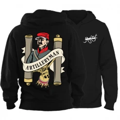 Heavily Suppressed Artilleryman Death Card Hoodie