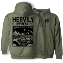 Heavily Suppressed Battery Defense Hoodie