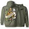 Heavily Suppressed Cannoneer Death Card Hoodie Apparel