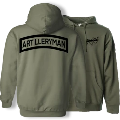 Heavily Suppressed Artilleryman Tab Hoodie Apparel