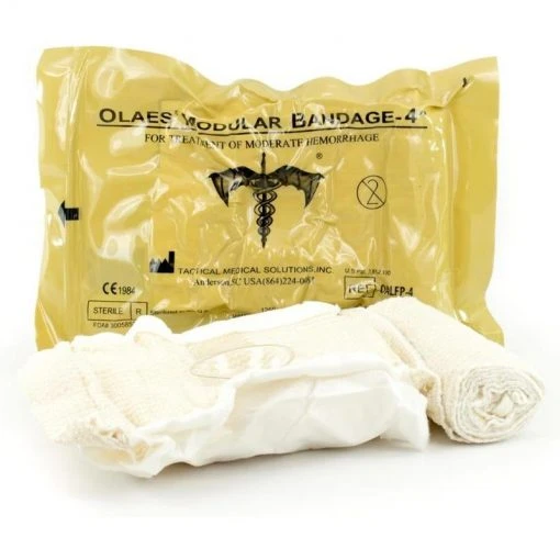 TacMed Solutions 4” OLAES MODULAR BANDAGE, FLAT PACKED Tactical
