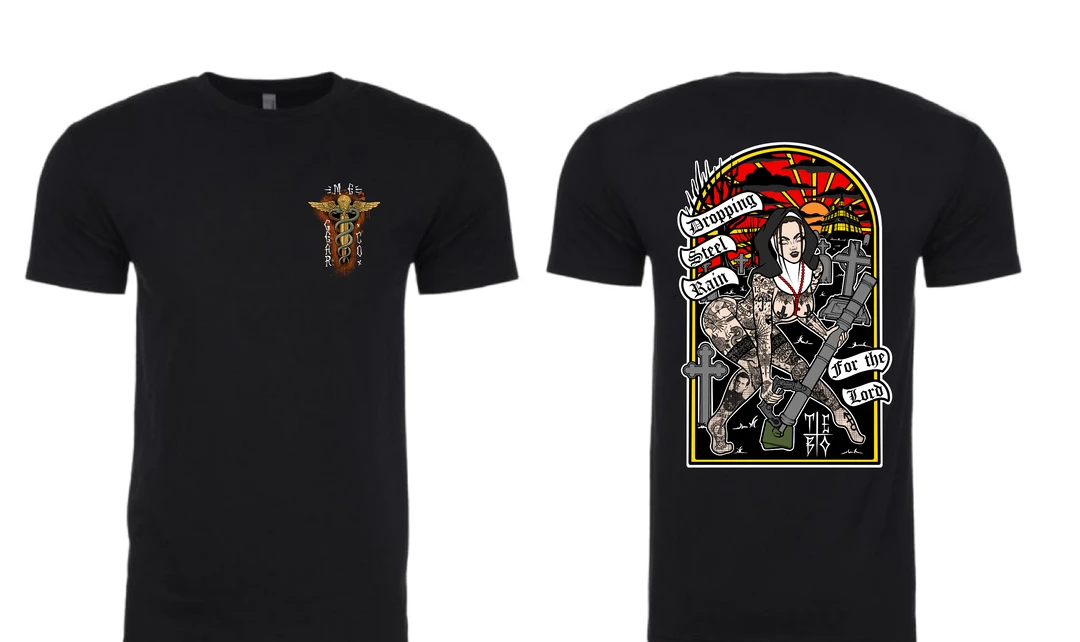 Tebo's Art Apparel 0341 Nun Tee 3 Tebo's Art Apparel 0341 Nun Tee