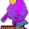 Tebo's Art Goods Retro Assaultman Sticker