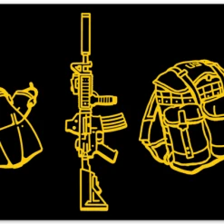 Ben Cantwell Art Fin Shoot Ruck Sticker