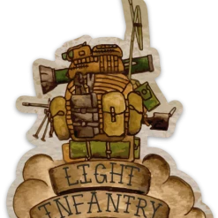 Ben Cantwell Art Light Infantry Sticker Goods
