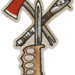 Ben Cantwell Art Savage Sticker Goods