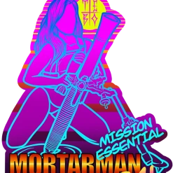 Tebo's Art Retro Mortarman Sticker Goods