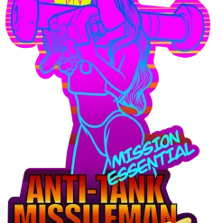 Tebo's Art Goods Retro Antitank Missileman Sticker