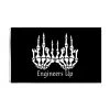 Engineers Up Goods Skeleton Castle Flag