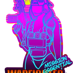 Tebo's Art Retro Warfighter Sticker Goods