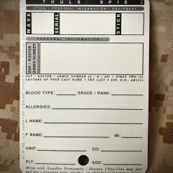 Mission Information Resources, Inc SPIE - STICK-PERSONAL INFORMATION-EQUIPMENT Tactical