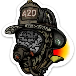 Ben Cantwell Art 420 Smoke Showing Sticker